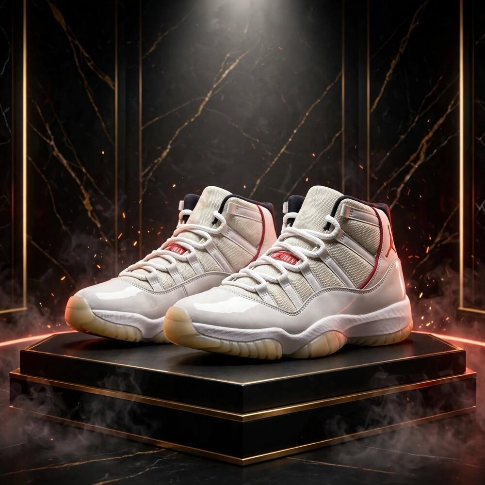 Size 5.5Y - Jordan 11 Retro Platinum Tint 378038-016 GS Youth 7W Sail